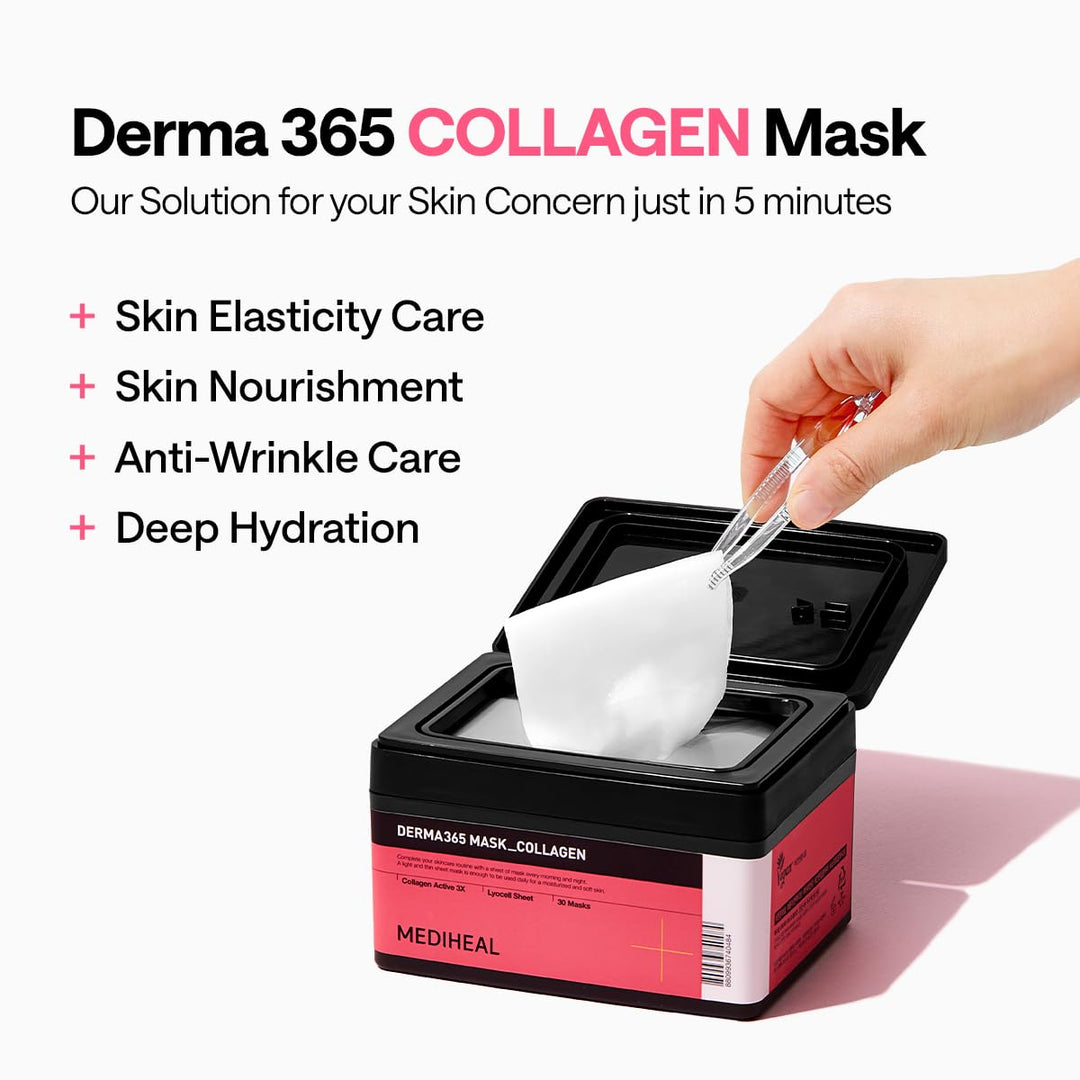 Mediheal Derma 365 Mascarilla reafirmante diaria (30 máscaras) \u20...