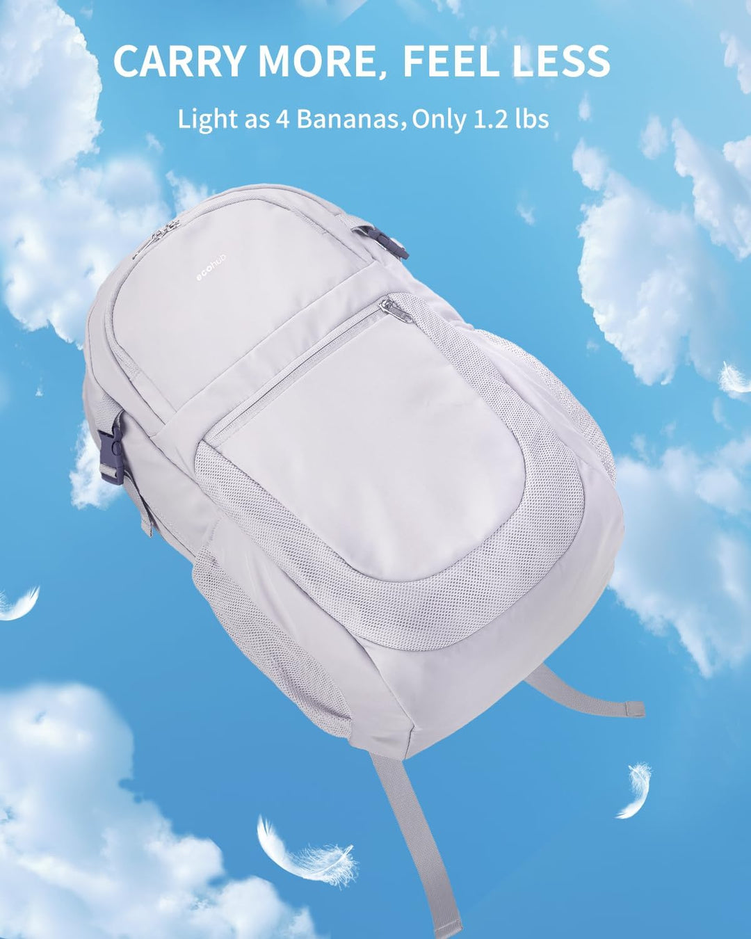 ECOHUB Mochila de viaje para mujer, para portátil de 17.3 pulgadas,...