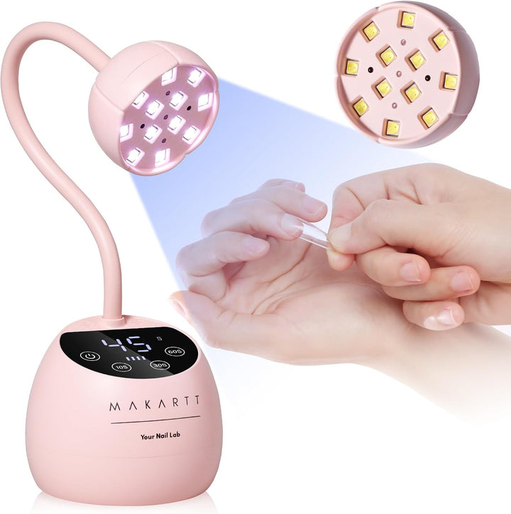Makartt Lámpara UV LED para Uñas - Luz UV de Cuello de Cisne para U...