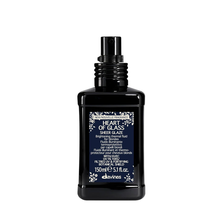 Davines Heart of Glass Sheer Glaze, iluminador térmico sin enjuague...