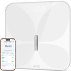 Wyze - Báscula de baño inteligente, Bluetooth, 400 libras, color blanco