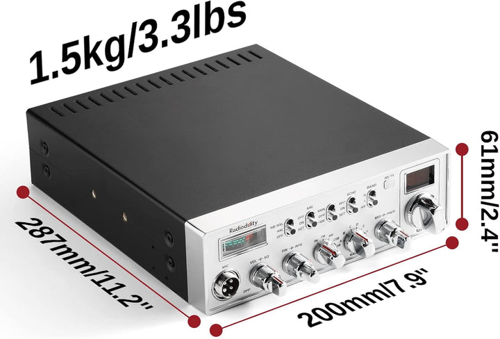 Radioddity QT40 Radio de Ham de 10 Metros SSB Radio
