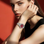 OLEVS Relojes para Mujer de Vestir Lujo Acero Inoxidable a Prueba de Agua Reloj de Muñeca