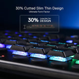 Redragon Teclado mecánico K619 Horus RGB, teclado para juegos con c...