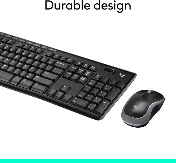 Logitech MK270 Combo de teclado y mouse inalámbricos para Windows,...
