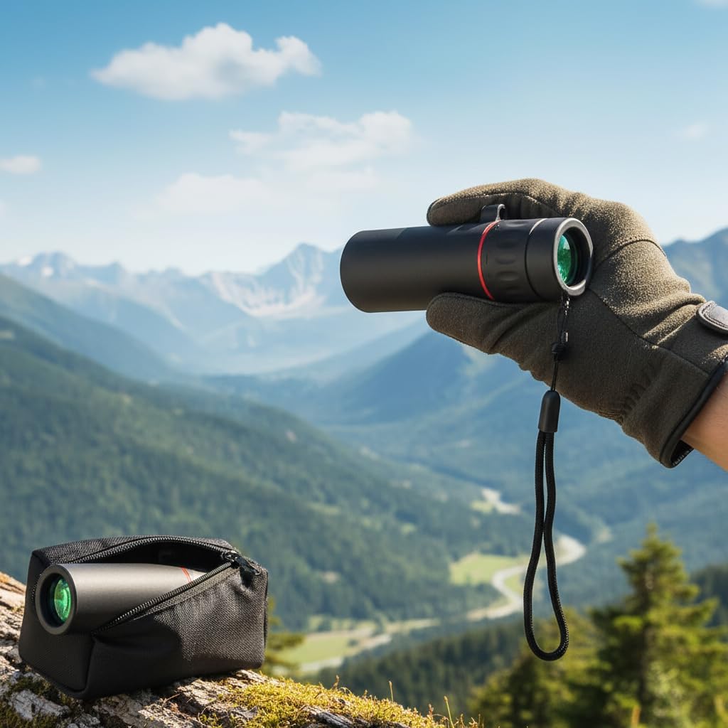 Mini telescopio monocular de 2000 x 25 para adultos