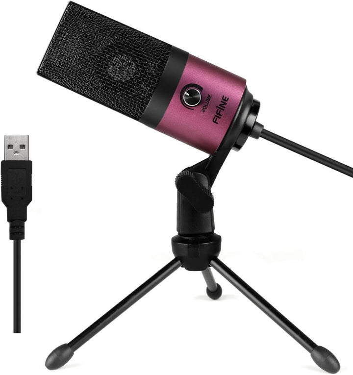 FIFINE - Micrófono de condensador USB para podcast grabado en el po...