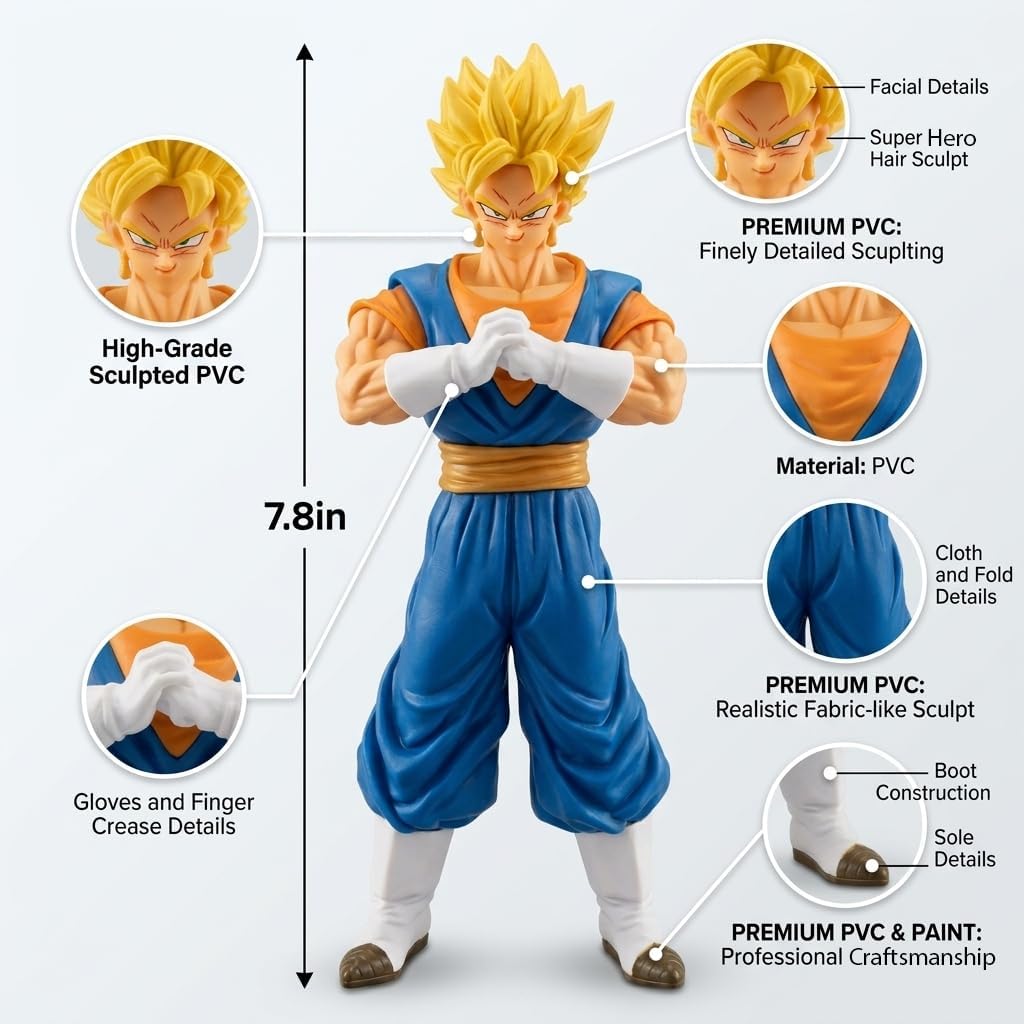 Juego de figuras de acción de superhéroes de anime, figuras de guer...