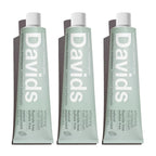 Davids Pasta de dientes sin flúor, blanqueamiento dental, Piperita, 5,25 oz (paquete de 3)