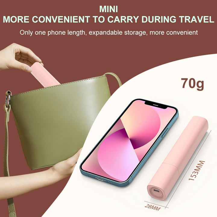 HUAJUN Mini alisador de pelo USB, 2 en 1, pequeña plancha plana por...