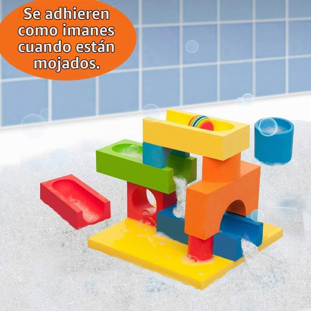 BathBlocks Carrera de Bolas y Cascada Edades 3 - 9 años