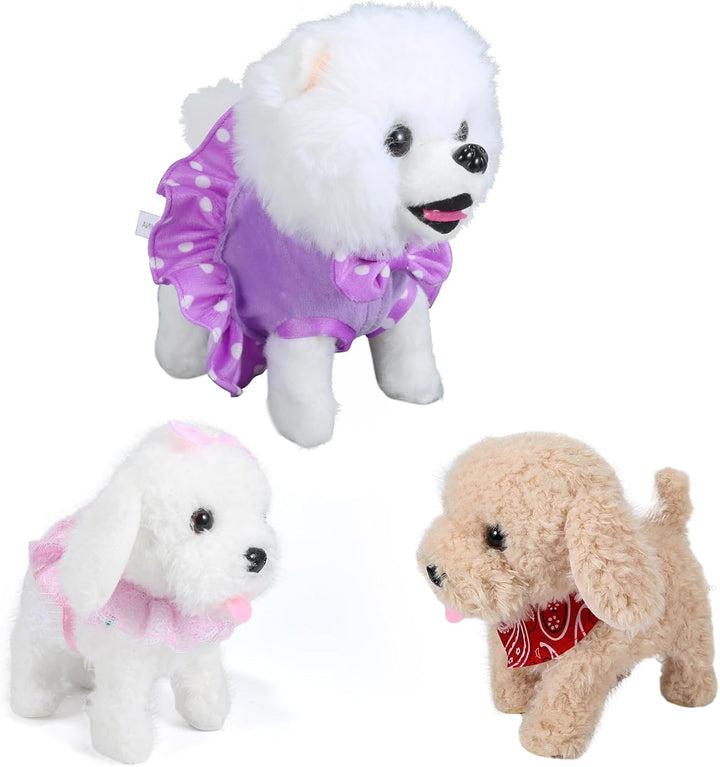 GOBRILLFUN Juguete de Cachorro de Peluche Interactivo que Camina, P...