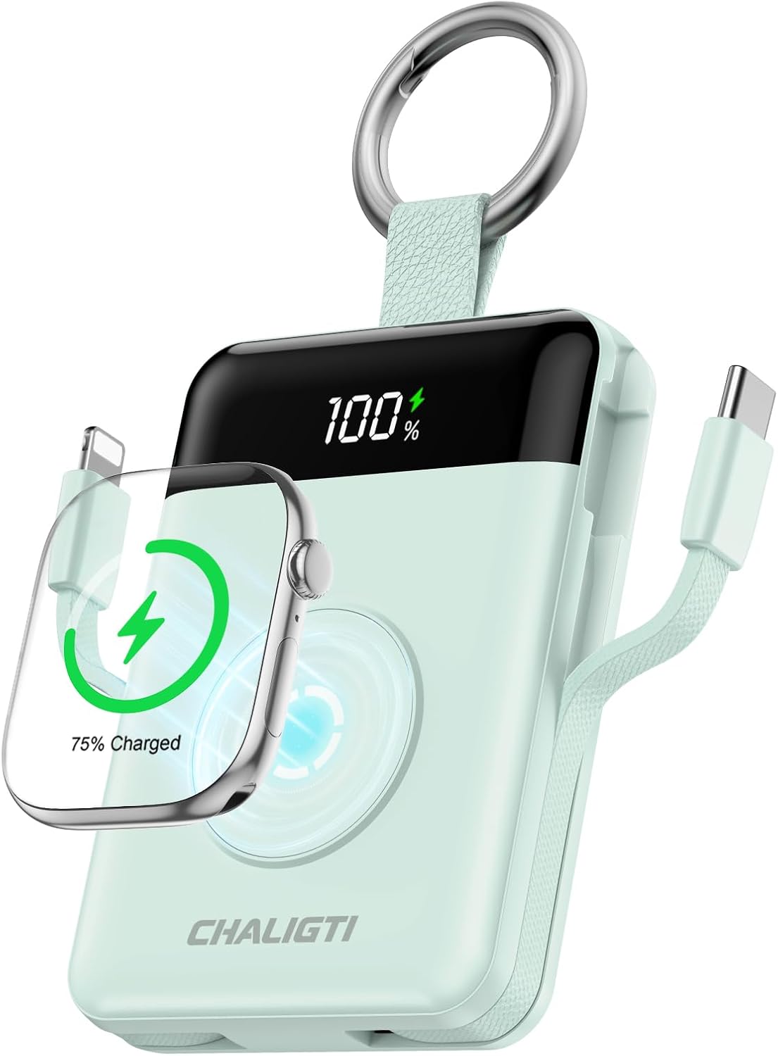 CHALIGTI Cargador portátil 10000mAh, cargador de banco de energía d...