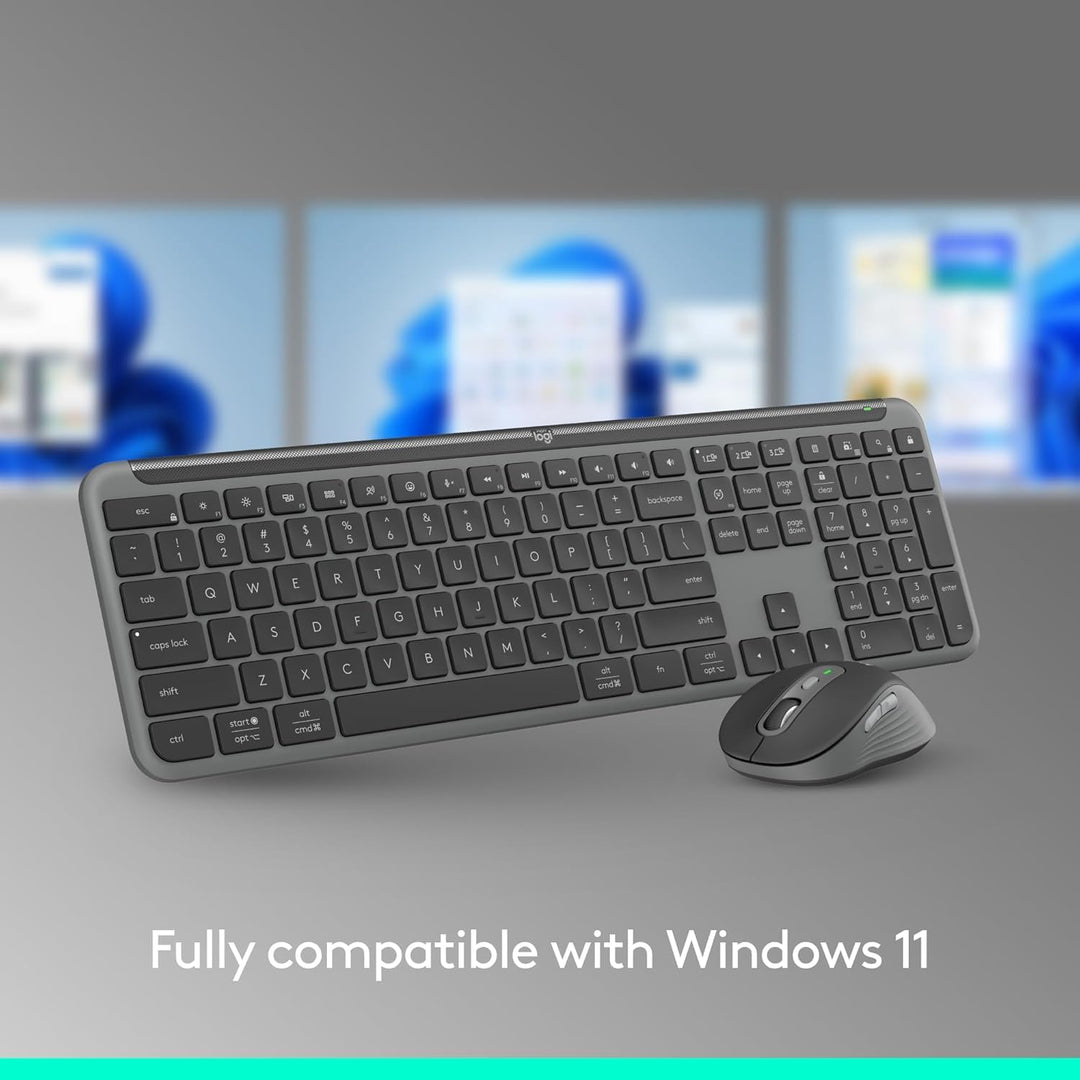 Logitech MK955 Signature - Combo de teclado y mouse inalámbricos, p...