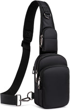 Bolso bandolera antirrobo, bandolera compacta con bloqueo RFID