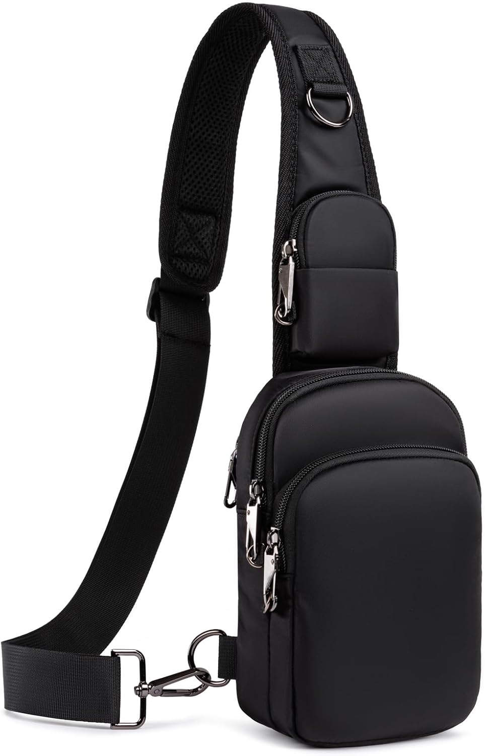 Bolso bandolera antirrobo, bandolera compacta con bloqueo RFID