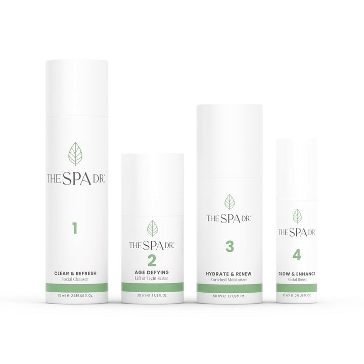 The Spa Dr. Kit facial de 4 pasos para mujeres, kit de cuidado de l...