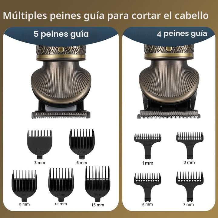 Scttomon Kit de Recortadora de Barba Profesional Cortapelos con Cuc...