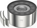 Feedoo Tazón de Agua de 1 Galón sin Derrame para Perros, de Acero Inoxidable de Doble Pared con Tapa Antisalpicaduras y Disco Flotante, Base Antideslizante, Comedero de Agua Lento Fácil de Limpiar