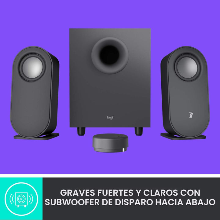 Logitech Altavoces Bluetooth Z407 para computadora con subwoofer y...