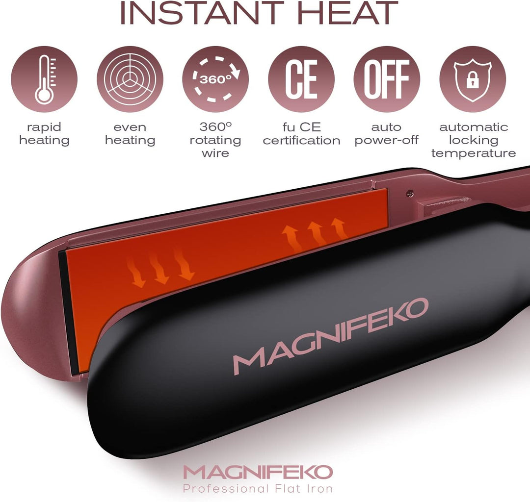 Magnifeko - Plancha de pelo de cerámica - Plancha - Plancha de Cabe...