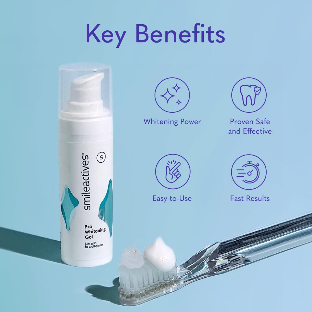 Smileactives Gel Blanqueador Dental para Pasta de Dientes con Peróx...