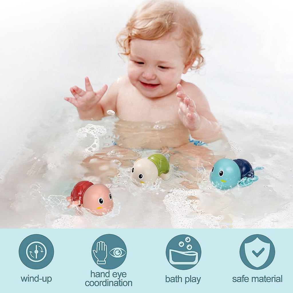 SEPHIX - Juguetes de baño a cuerda regalos para bebés