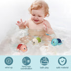 SEPHIX - Juguetes de baño a cuerda regalos para bebés