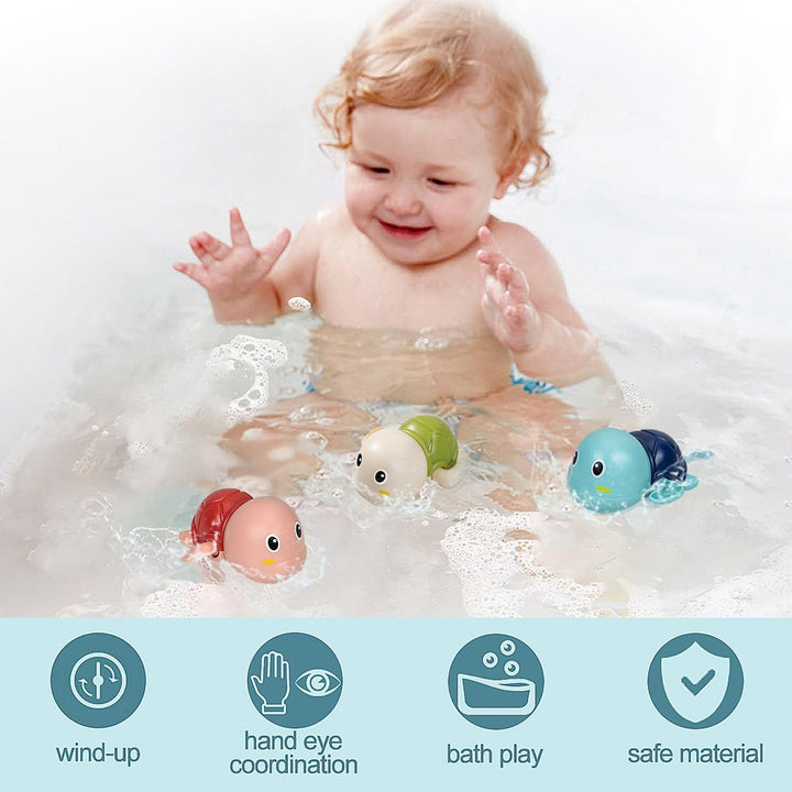SEPHIX - Juguetes de baño a cuerda regalos para bebés