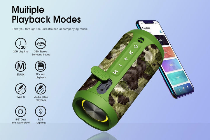 EDUPLINK - Altavoz Bluetooth, altavoces inalámbricos portátiles, al...