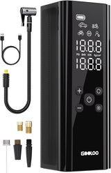 GOOLOO Compresor de aire portátil GT150, inflador de neumáticos, bo...