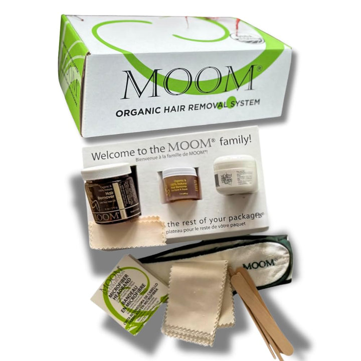 Caja de regalo de kit de depilación orgánica MOOM para mujeres \u20...