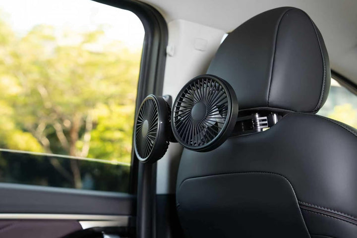 Pelidox Ventilador de coche para asiento trasero, 3 velocidades, ro...