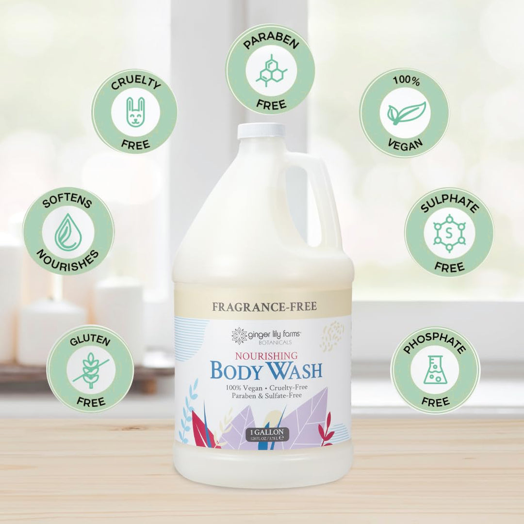 Ginger Lily Farms Botanicals - Jabón corporal nutritivo, 100% vegan...