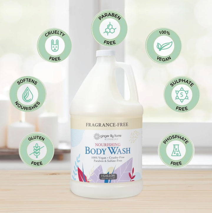 Ginger Lily Farms Botanicals - Jabón corporal nutritivo, 100% vegan...