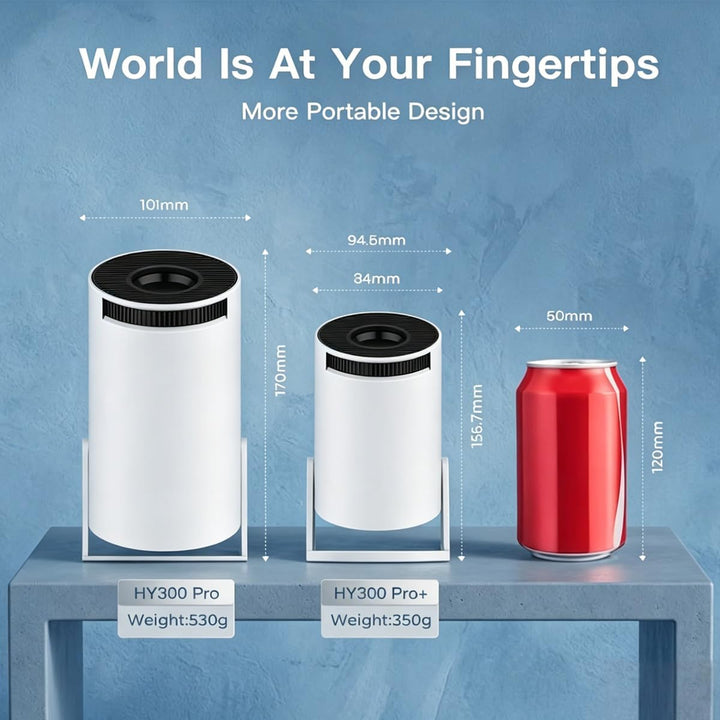 Aplicaciones integradas: mini proyector con WiFi y Bluetooth, compa...