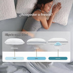 Coop Home Goods Eden - Almohada de cama tamaño Queen para dormir de espalda, estómago y de lado, gel refrescante de espuma viscoelástica suave media, CertiPUR-US/GREENGUARD Gold