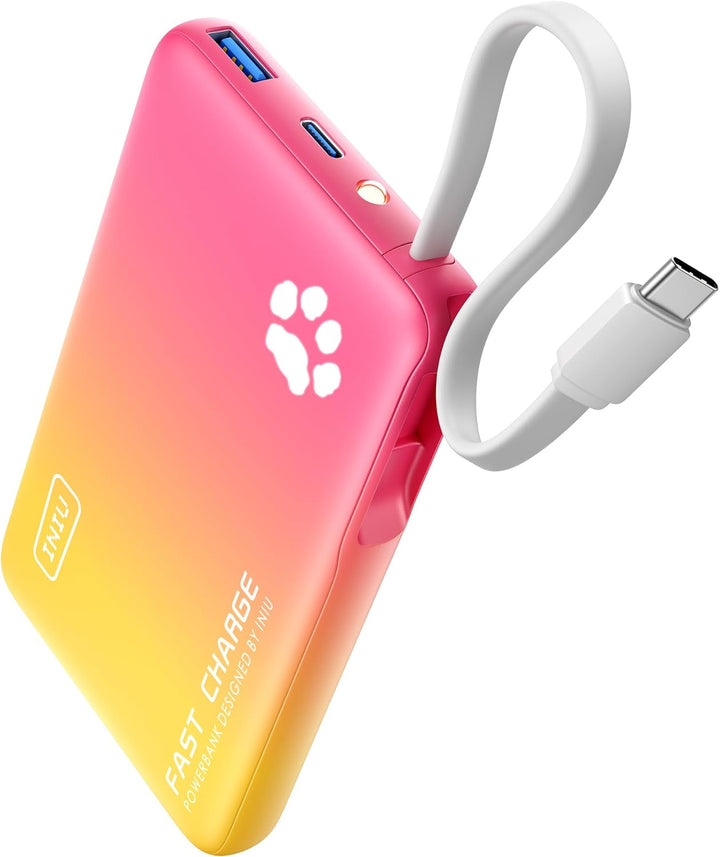 INIU PawGo - Cargador portátil, 45 W PD 10000 mAh, banco de energía...