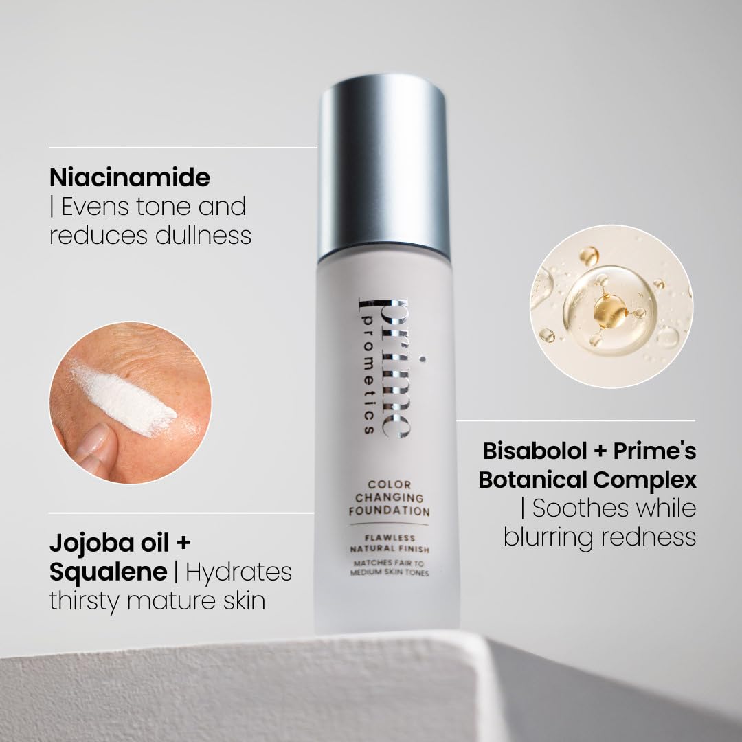 Prime Prometics Base de Maquillaje que Cambia de Color para Mujeres...