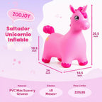 Unicorn Bouncy Animal Hopper | Bounce Ride-en Horse para Toddler 18M+