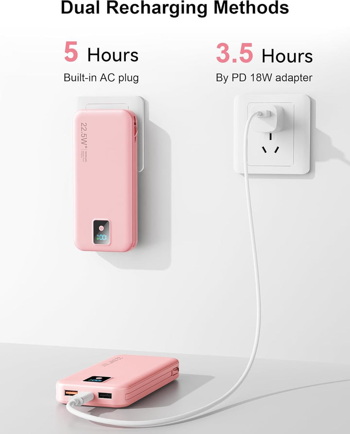 Portable Charger, 12000mAh 22.5W Fast Charging Power Bank with Buil...