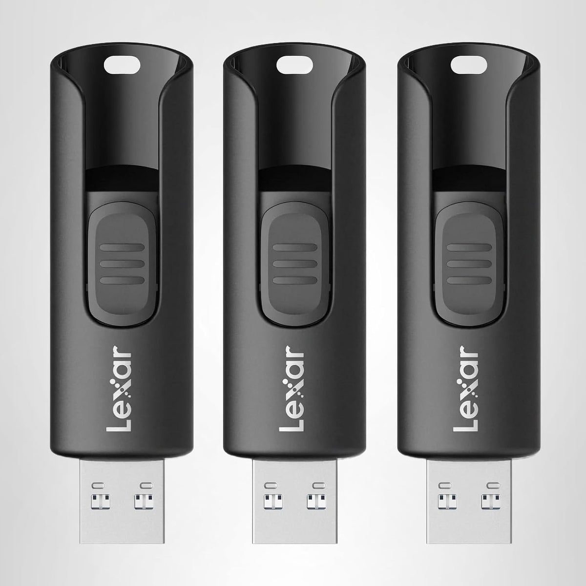 Lexar Paquete de 3 Memorias Flash A30E de 64GB USB 3.2 Gen 1, Unida...