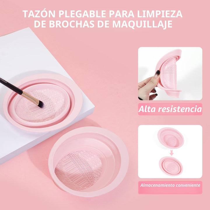 MAANGE Juego de 49 Brochas de Maquillaje, Set de Herramientas de Ma...