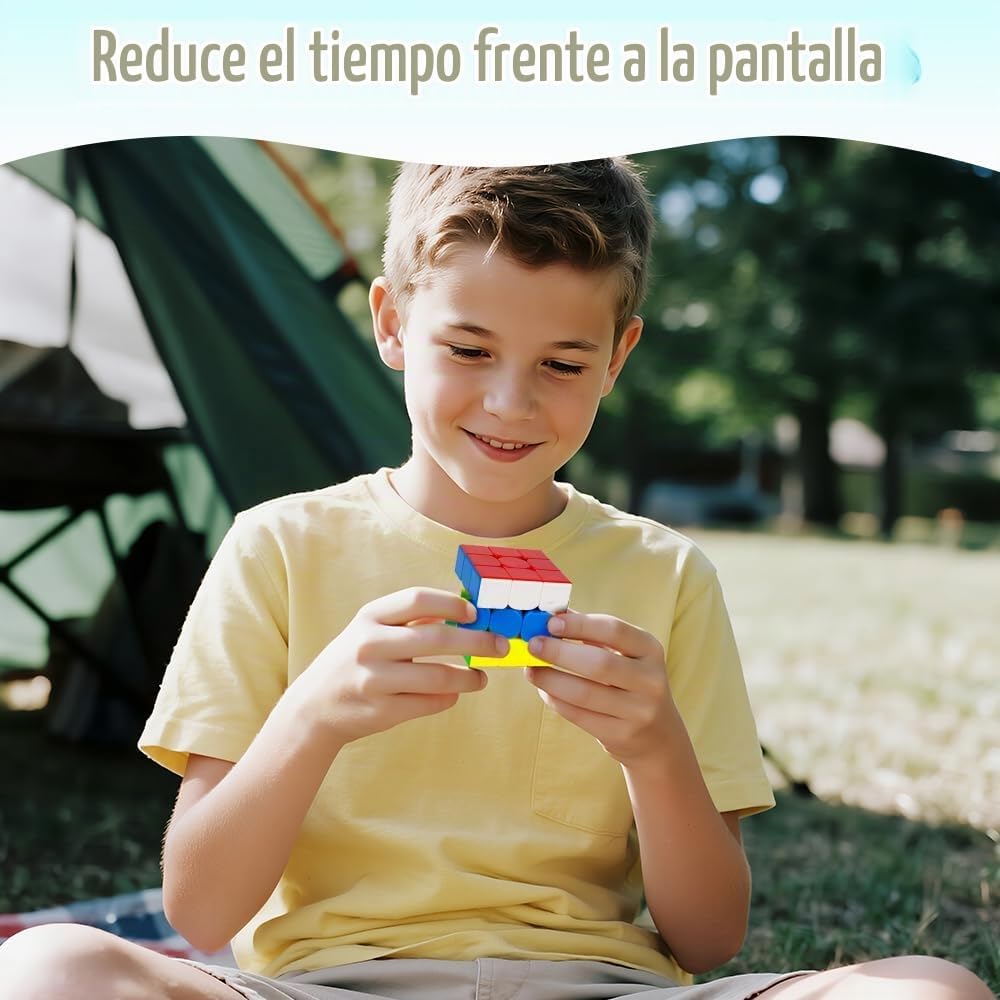 Speed Cubes - Paquete de 8 cubos de rompecabezas mágicos para niños y