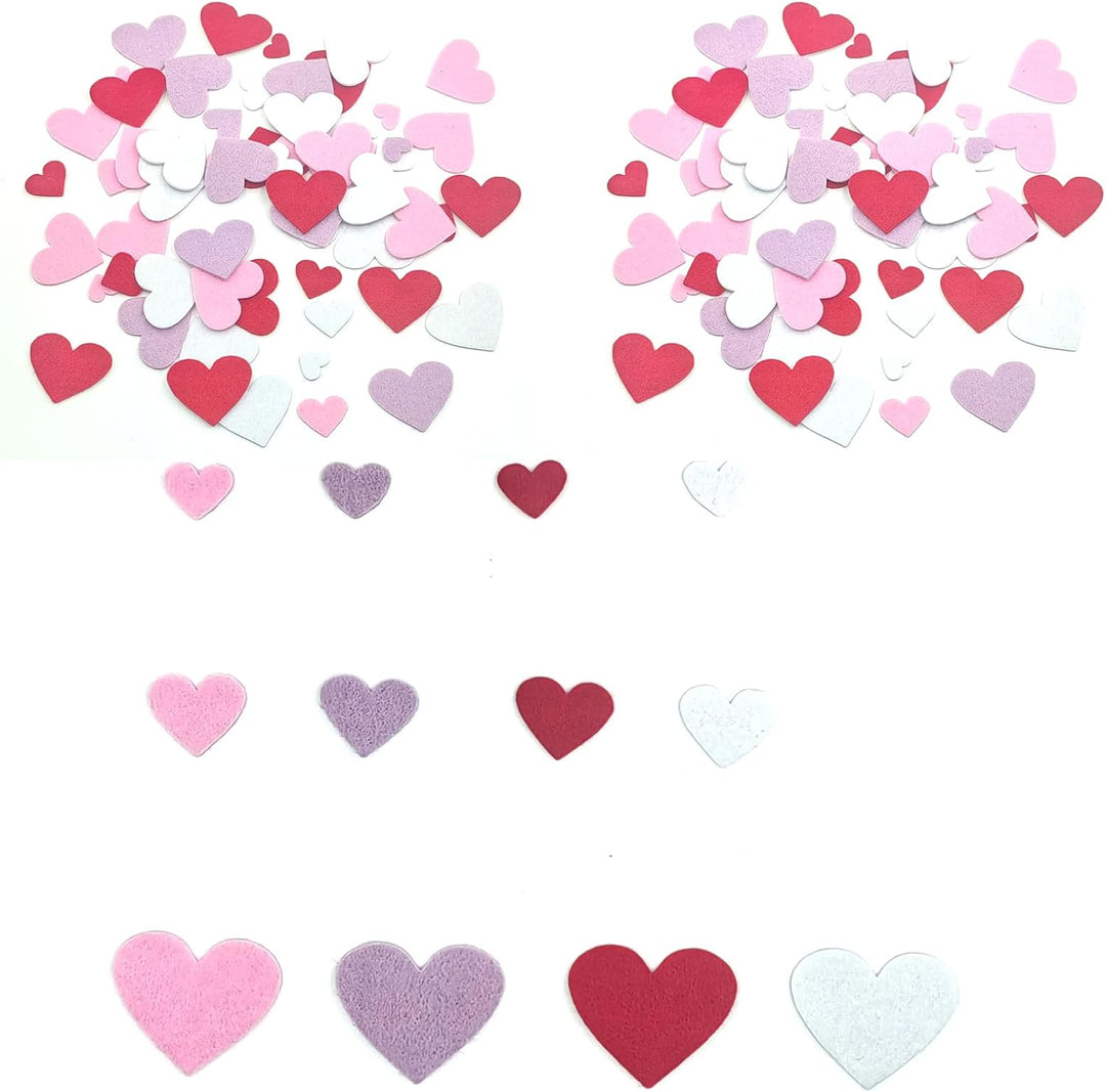 IFKEGON 288 calcomanías de corazón de fieltro formas