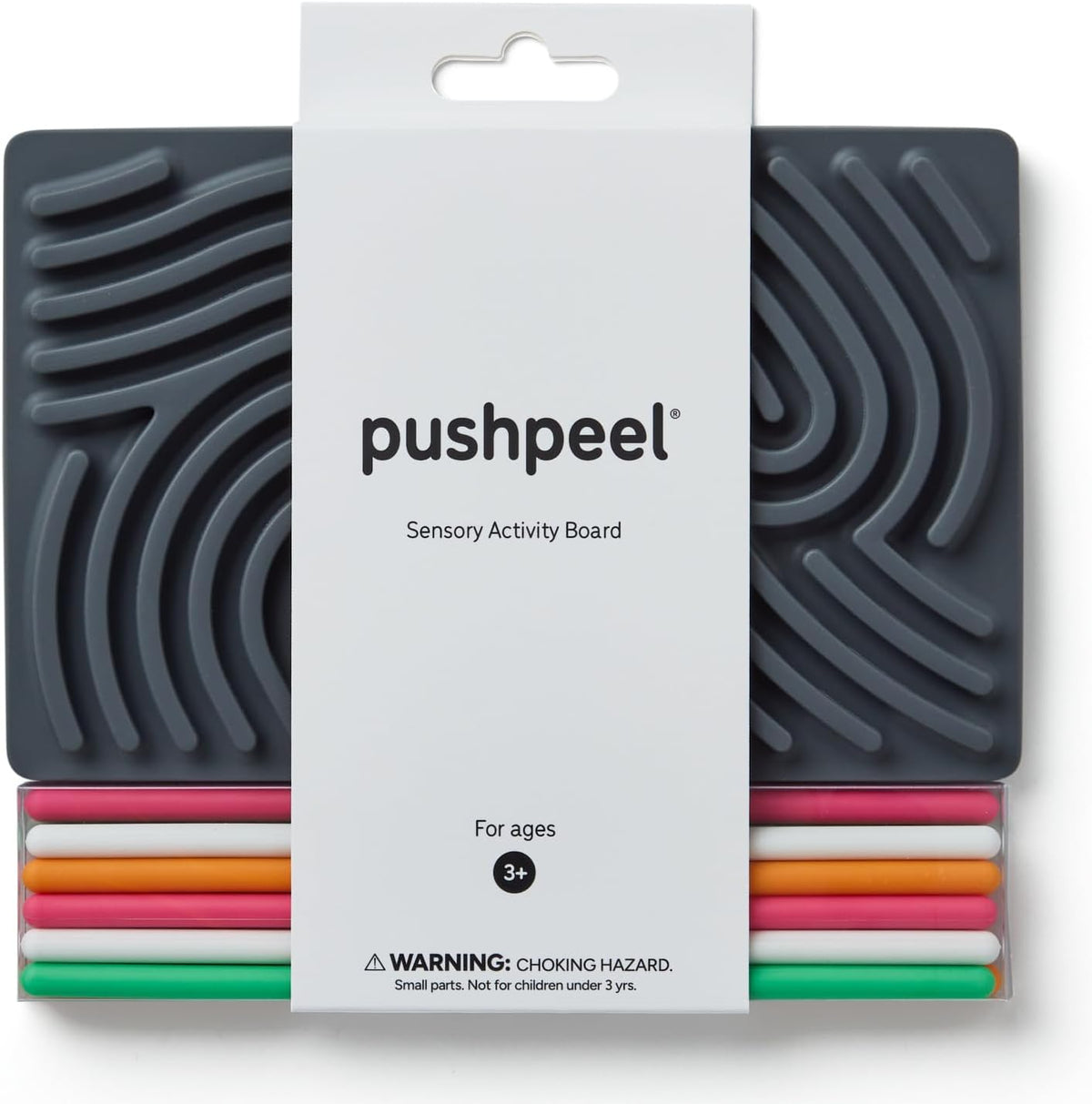 Tabla de Actividad Sensorial Pushpeel: Juguete de silicona para aliviar la ansiedad, estrés, TDAH y autismo | Silencioso, sin desorden | Niños de 3 años en adelante y adultos | Incluye bolsa de viaje