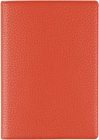 Fenice Funda clásica para pasaporte, funda tipo cartera para viajes, esencial, bloqueo RFID, piel vegana, impermeable, Naranja