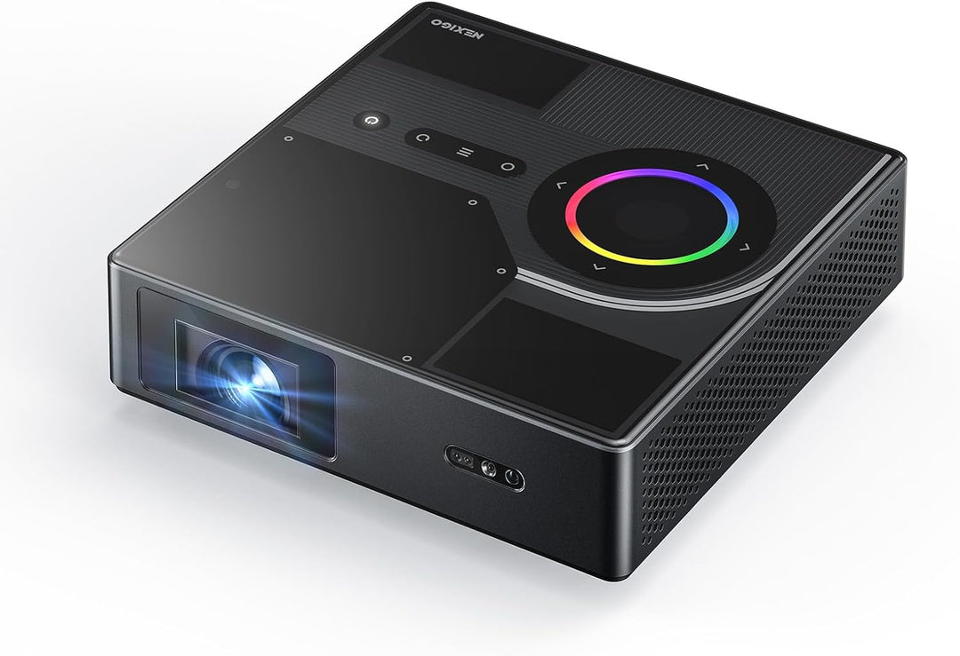 NexiGo Nova Mini, proyector láser portátil, Google TV con Netflix,...