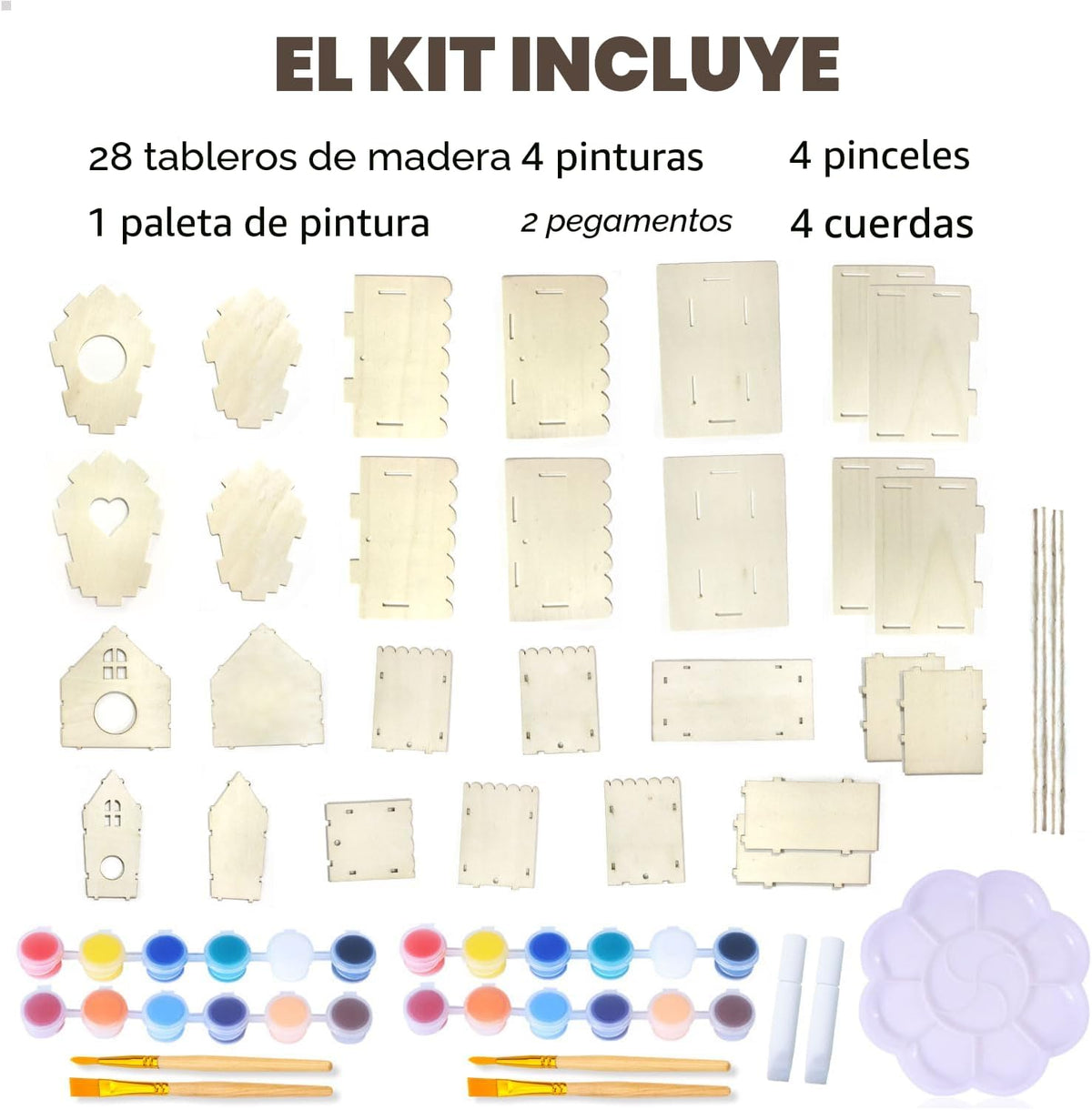 hapray Kit de manualidades de casa de pájaros, casa de pájaros de bricolaje