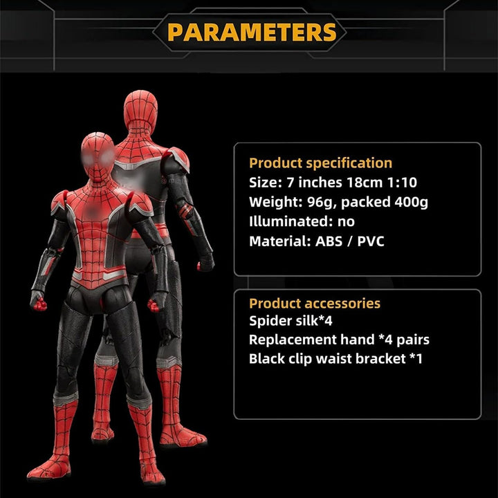 LonullyMege No Way Home Spiderman Figuras de acción - 7 pulgadas, t...
